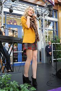 Bridgit Mendler performing at Studio Disney 365 10/23/12 
