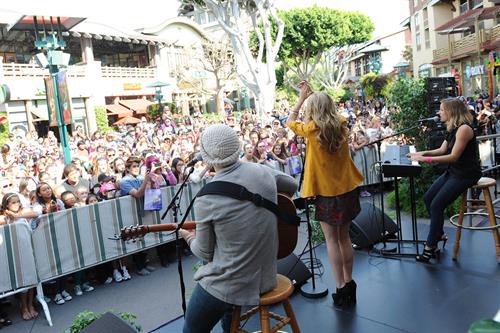 Bridgit Mendler performing at Studio Disney 365 10/23/12 