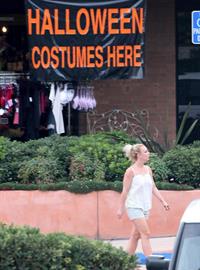 Britney Spears visits a Halloween store in Calabasas 10/7/12 