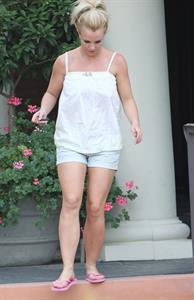 Britney Spears visits a Halloween store in Calabasas 10/7/12 