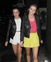 Brooke Vincent outside the Aura Nightclub in London on July 10, 2012