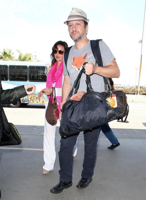 Carla Gugino - Catch a flight out of LAX - August 21, 2012 