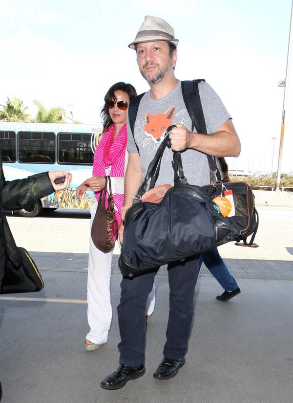 Carla Gugino - Catch a flight out of LAX - August 21, 2012 