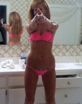 Anonymous in lingerie