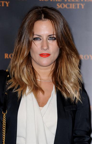 Caroline Flack RTS Awards London on March 20, 2012