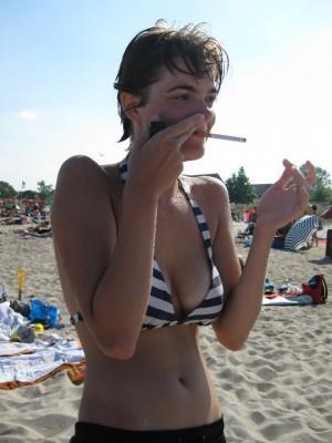 Anonymous in a bikini