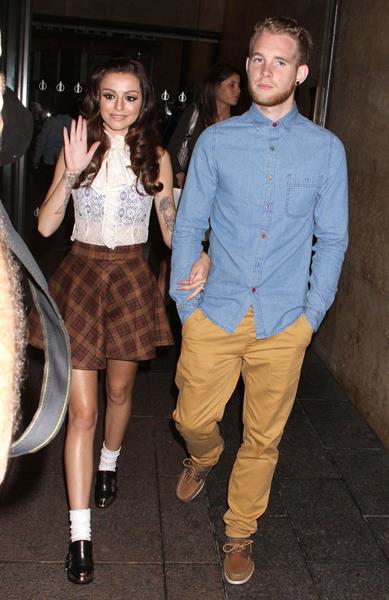 Cher Lloyd leaves Sirius Radio studios in NYC October 4, 2012 