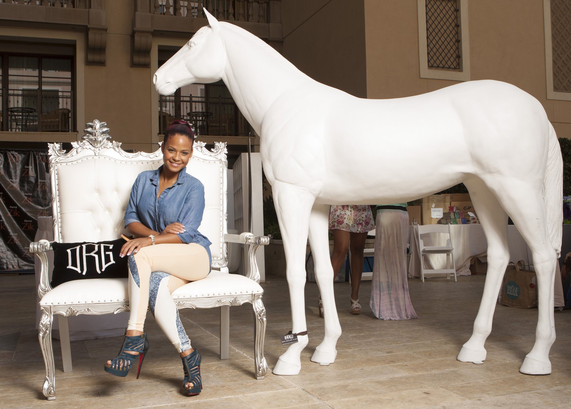 Christina Milian Bellafortuna Luury Gift Suite -  Posing Heroes  Portraits, September 17, 2013 