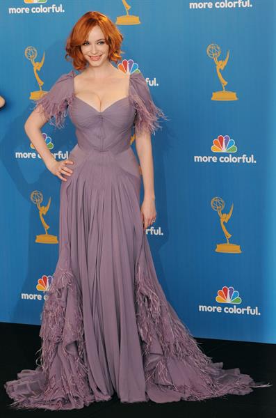 Christina Hendricks at the 62nd Annual Primetime Emmy Awards on August 29, 2010 
