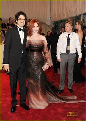 Christina Hendricks Metropolitan Museum of Art Costume Institute Benefit on May 2, 2011