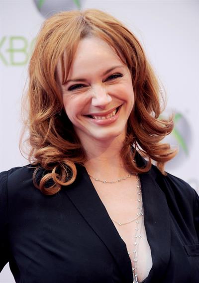 Christina Hendricks premiere of Xbox 360's Project Natal on June 13, 2010 