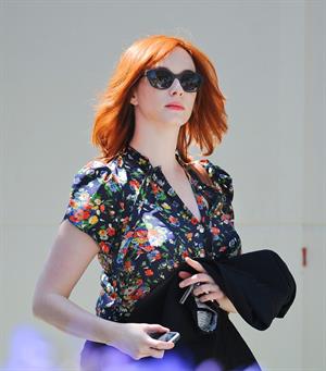 Christina Hendricks out running errands in Culver City on June 21, 2011 