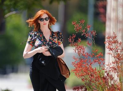 Christina Hendricks out running errands in Culver City on June 21, 2011 