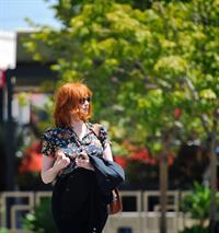 Christina Hendricks out running errands in Culver City on June 21, 2011 