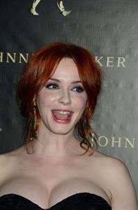Christina Hendricks Johnnie Walker Father's Day gifting event in New York City on June 9, 2011