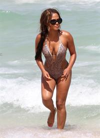 Christina Milian - At the beach (bikini) - Miami Florida 19.07.12