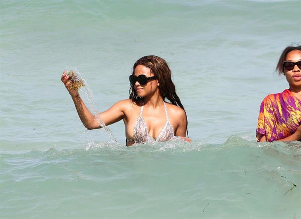 Christina Milian - At the beach (bikini) - Miami Florida 19.07.12