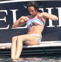 Christine Bleakley bikini boat candids July 2010 