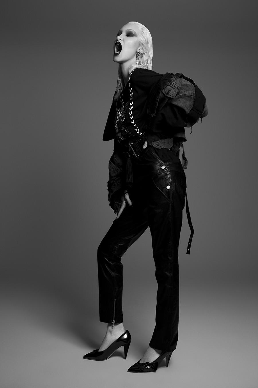 Bella Hadid topless for Paper Magazine