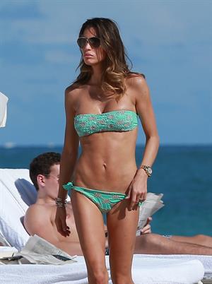 Claudia Galanti bikini candids in Miami Beach 12/6/12 