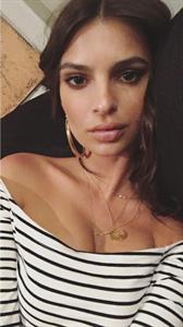 Emily Ratajkowski taking a selfie