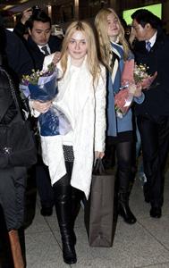 Dakota Fanning Incheon international airport in South Korea 1/5/13 
