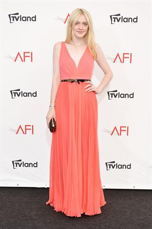 Dakota Fanning - AFI Life Achievement Award Honoring Shirley MacLaine in LA June 7, 2012