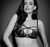 Sarah Stephens in lingerie