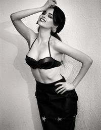 Sarah Stephens in lingerie