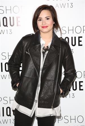 Demi Lovato London Fashion Week 2013 Topshop Unique in London 2/17/13 