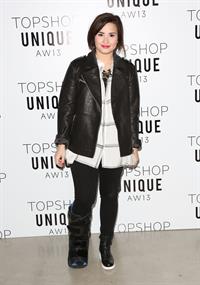 Demi Lovato London Fashion Week 2013 Topshop Unique in London 2/17/13 