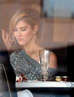 Delta Goodrem Spotted with boyfriend Darren McMullen and friends at Sydney's Park Hyatt Hotel, Sydney, Australia 