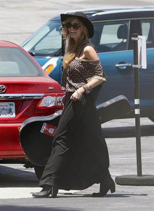 Delta Goodrem - Heads to Capital Records in Hollywood - July 6, 2012 