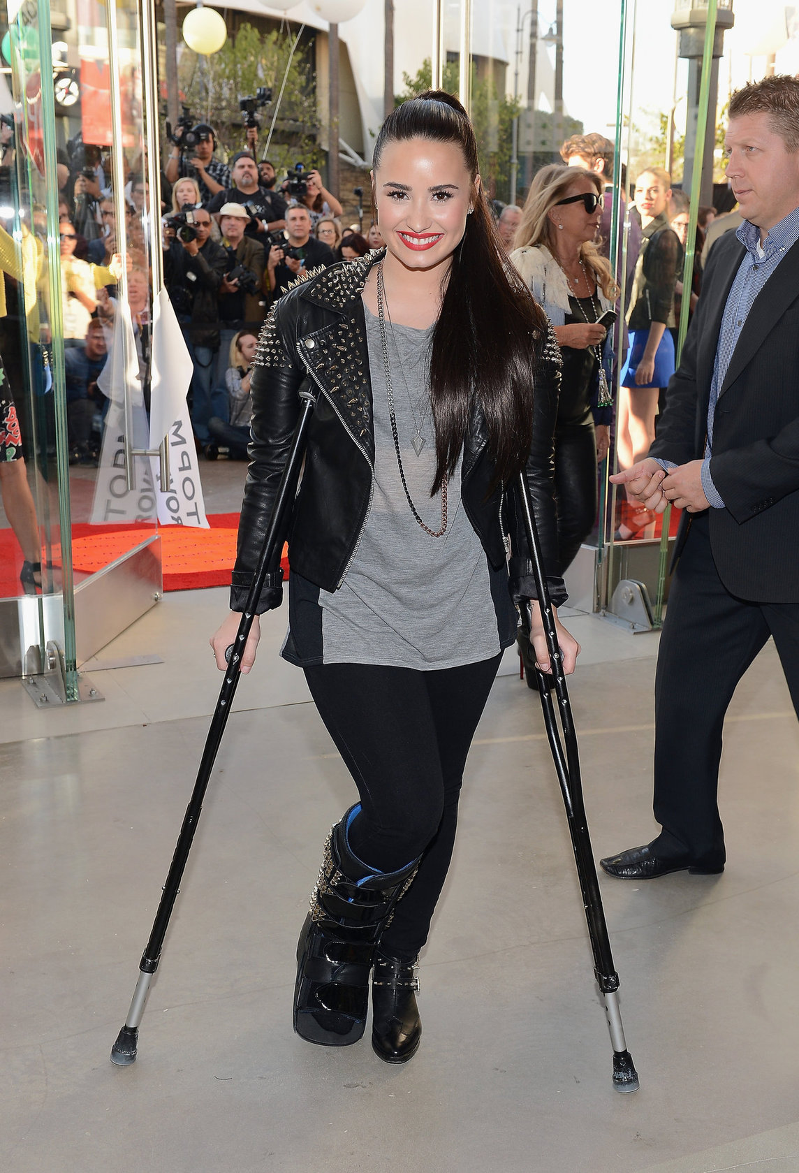 Demi Lovato Topshop Topman LA Grand Opening at The Grove in LA 2/14/13 