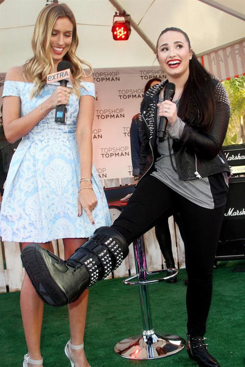 Demi Lovato Pictures Demi Lovato Topshop Topman LA Grand Opening at The Grove in LA 2/14/13