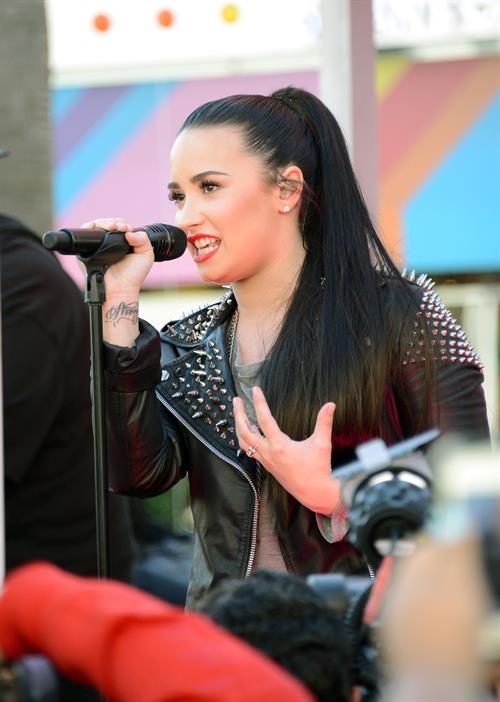 Demi Lovato Topshop Topman LA Grand Opening at The Grove in LA 2/14/13 