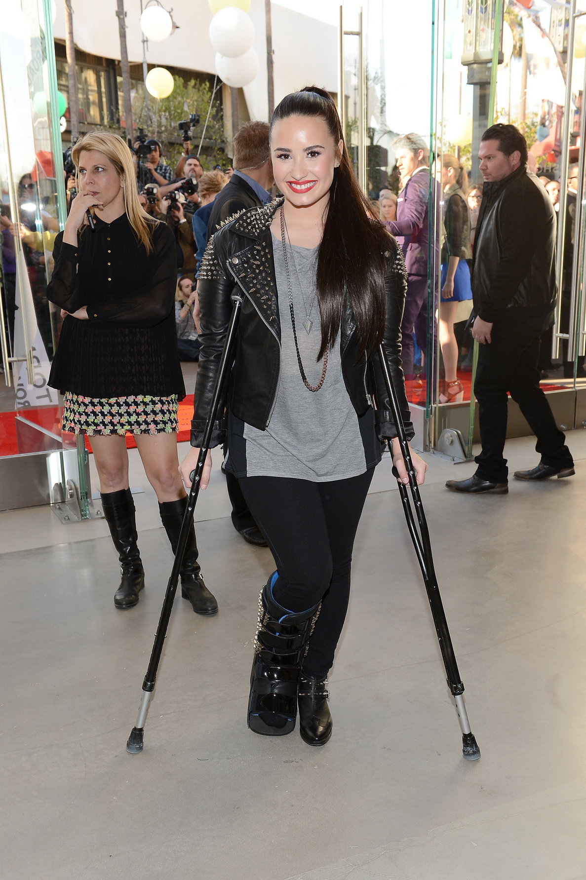 Demi Lovato Topshop Topman LA Grand Opening at The Grove in LA 2/14/13 