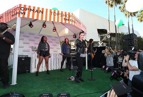 Demi Lovato Topshop Topman LA Grand Opening at The Grove in LA 2/14/13 