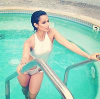 Nazanin Mandi in a bikini