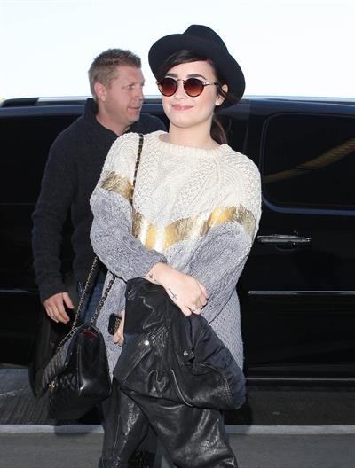 Demi Lovato at LA airport 12/7/12 