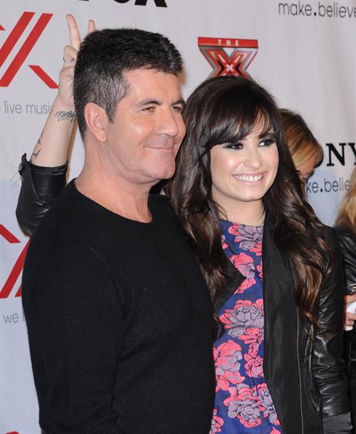 Demi Lovato Factor viewing party in West Hollywood 12/6/12 