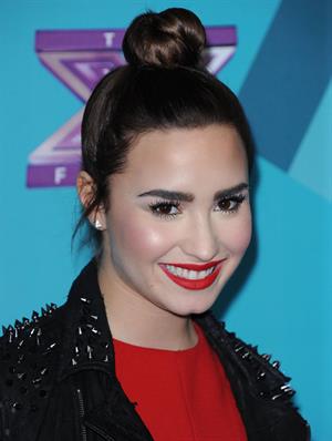 Demi Lovato The Factor finalists party in LA 11/5/12