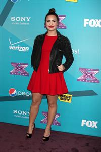 Demi Lovato The Factor finalists party in LA 11/5/12