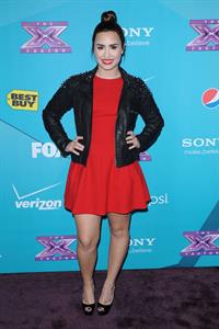 Demi Lovato The Factor finalists party in LA 11/5/12