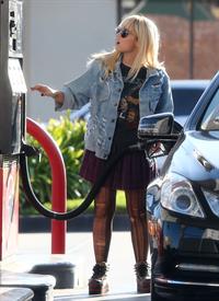 Demi Lovato getting gas in Beverly Hills 10/7/12 