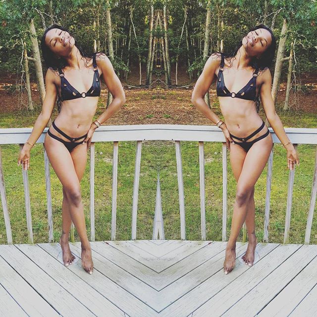 Sharam Diniz in a bikini