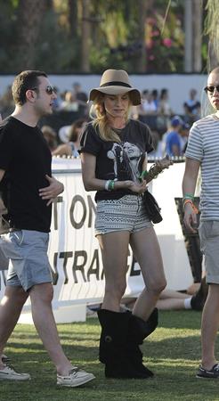 Diane Kruger attends the H&M Loves Music Coachella 2013 kick-off Event at Merv Griffin Estate in La Quinta in April 