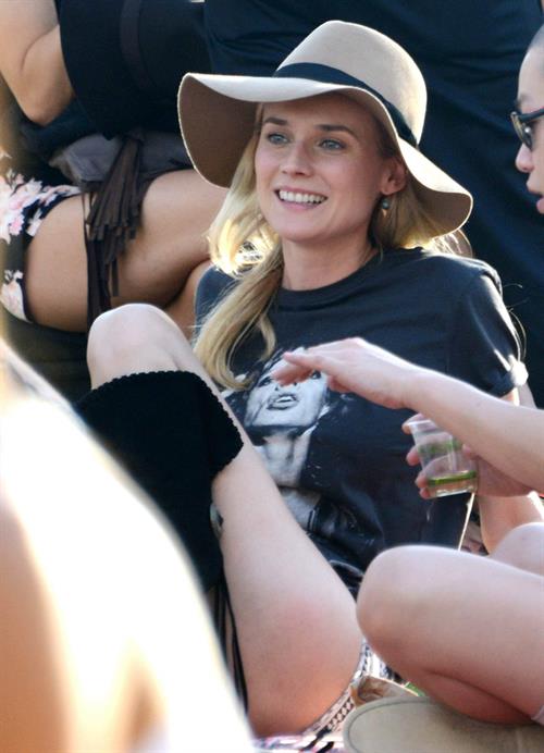 Diane Kruger attends the H&M Loves Music Coachella 2013 kick-off Event at Merv Griffin Estate in La Quinta in April 