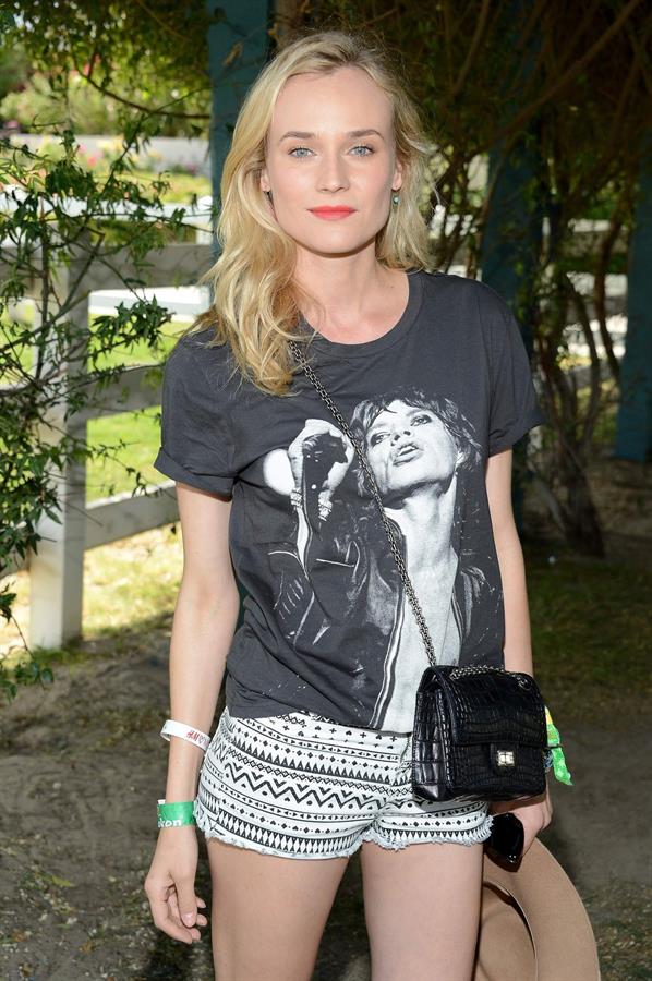 Diane Kruger attends the H&M Loves Music Coachella 2013 kick-off Event at Merv Griffin Estate in La Quinta in April 