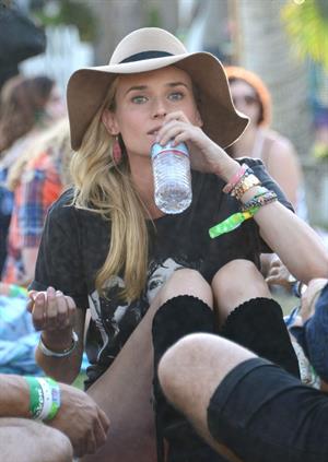 Diane Kruger attends the H&M Loves Music Coachella 2013 kick-off Event at Merv Griffin Estate in La Quinta in April 